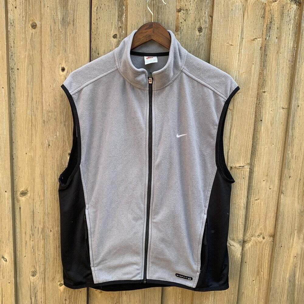 Vintage Nike Jacket Vest Shadow Gray XL